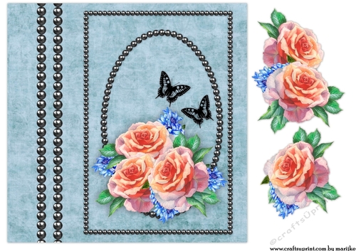  Roses & Butterflies
