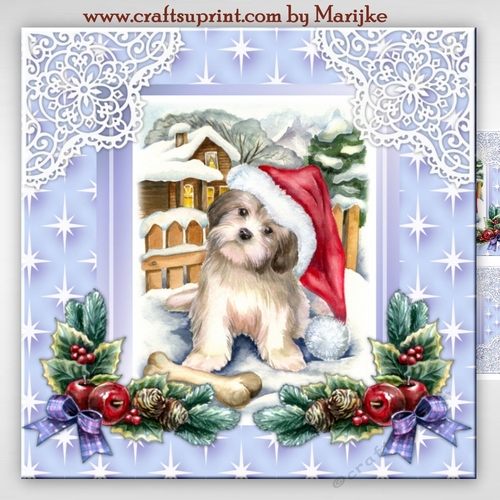 Christmas  Puppy   Mini Kit