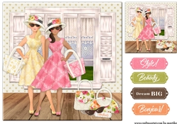 Fabulous Girls  Card Topper  2