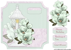 Qyuick Card Mint Magnolia & Lantern