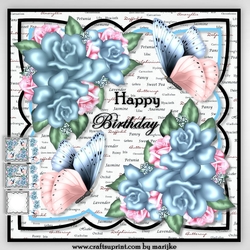 Scallop Frame & Vintage Roses