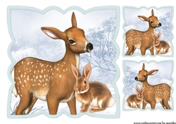 Scallop Topper Christmas Animals