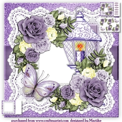 Purple Roses & Lantern Mini Kit