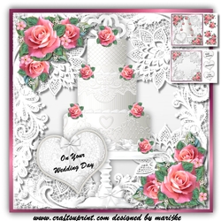 Wedding Cake & Roses Mini Kit