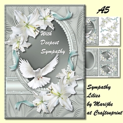 Sympathy Lilies A5 Mini Kit