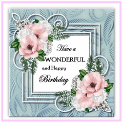 Spring Flowers In FrameWonderful Birthday