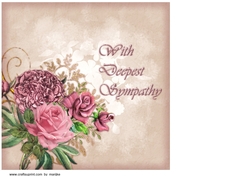 Insert Vintage Roses Sympathy 3