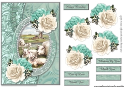 Dutch View & Roses A5 Card