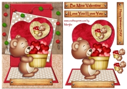 A5 Cute Valentine Teddie