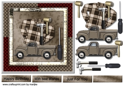 Male Quick Card 7x7 Handy Man