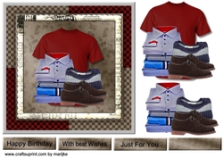 Male Quick Card 7x7 Mens fashion