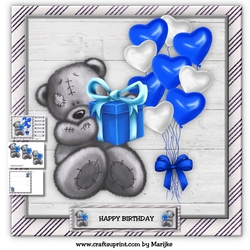 Mini Kit Cute Birthday Boy  Teddie