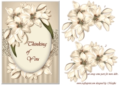 A5  Thinking of You Yvory Lilies
