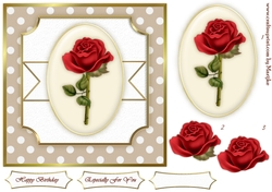 Romantic Rose Quick card