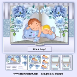 A5 Baby Boy Book Mini Kit