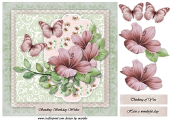 Vintage Flowers & Butterflies 4