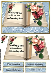 Sympathy Book  &  Classic Roses