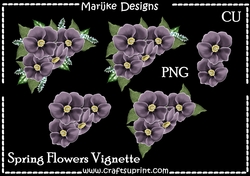 CU DR Springflowers Corner Vignette
