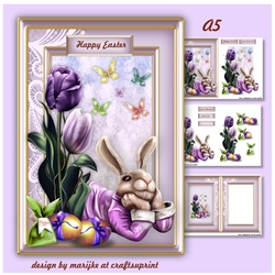 A5 Happy Easter Bunny Mini Kit