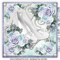 Wedding Shoes  VIntage Roses MIni Kit