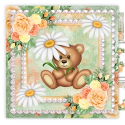 Daisies & Roses Cute Teddie