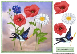 Quick Card Spring Flowers