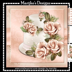 Special  Cake   &  Roses  Mini Kit