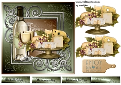 Male Card  Cheese & Wine