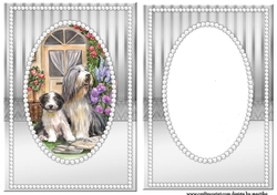 A5 Topper & Insert Elegant Pearls Dogs