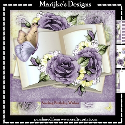 Roses & Butterfly Book Mini Kit