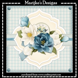 Clock & Beautiful Magnolias Mini Kit
