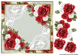 Quick Card   Red Roses  No Text