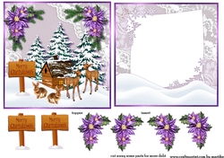 Cute Christmas Topper & Insert