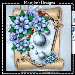 Christmas Scroll & Baubles Mini Kit