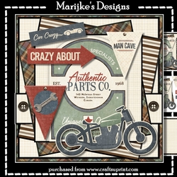 Male Card Vintage Mini Kit
