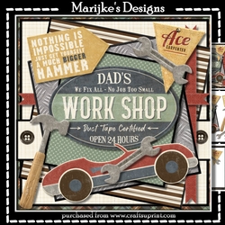 Male Card Dads Work Shop Mini Kit