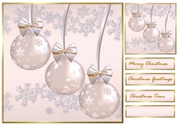 Christmas Baubles In Lavender  Topper