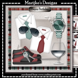 Male Card Birthday Mini Kit
