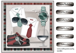Male Card Topper Birthday