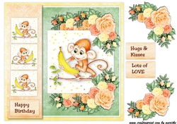Topper Cute Monkey