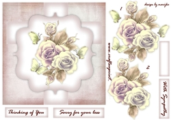 Sympathy Roses Quick Card