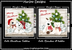 Kit 2 Mini Kits Christmas Teddies