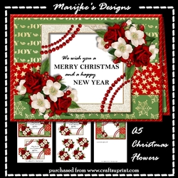 Merry Christmas Flowers Mini Kit