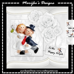 Cute Wedding card Mini Kit
