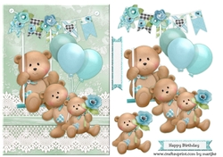 A5 Birthday Bears