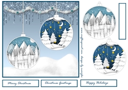Paper Cut Baubles Quick card