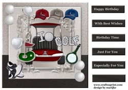 Male Card GOLF 4