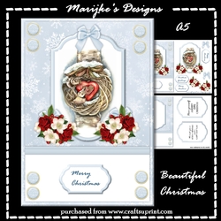 Beautiful Christmas Wreath A5 Mini Kit
