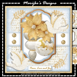 Glorious Christmas Baubles & Doves Mini Kit
