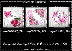 Bumperkit Beautiful Roses & Anemones 3 Mini Kits